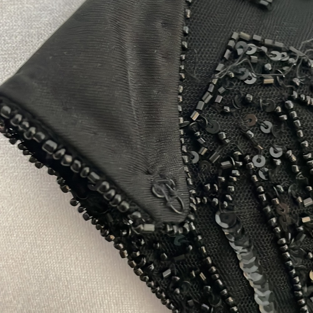 Adrianna Papell fully beaded halter cocktail dress size 14 - Picture 15 of 16